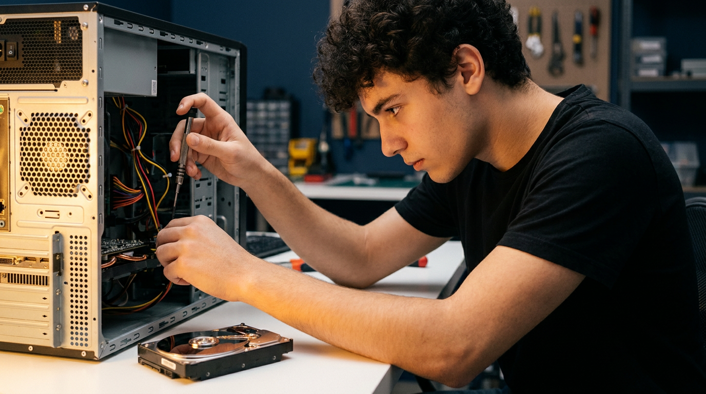 Local data recovery technician in the northwest Minneapolis suburbs